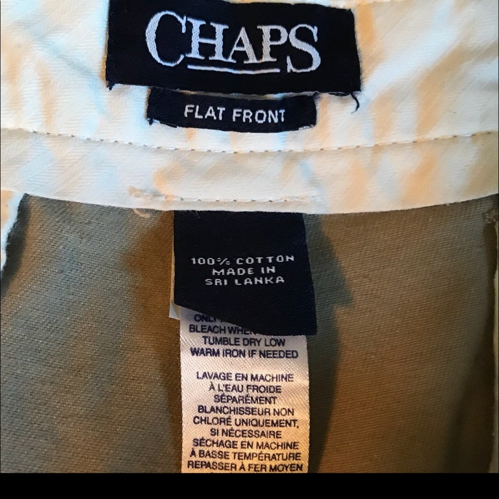 Chaps Khaki Flat Front Pants - image 5